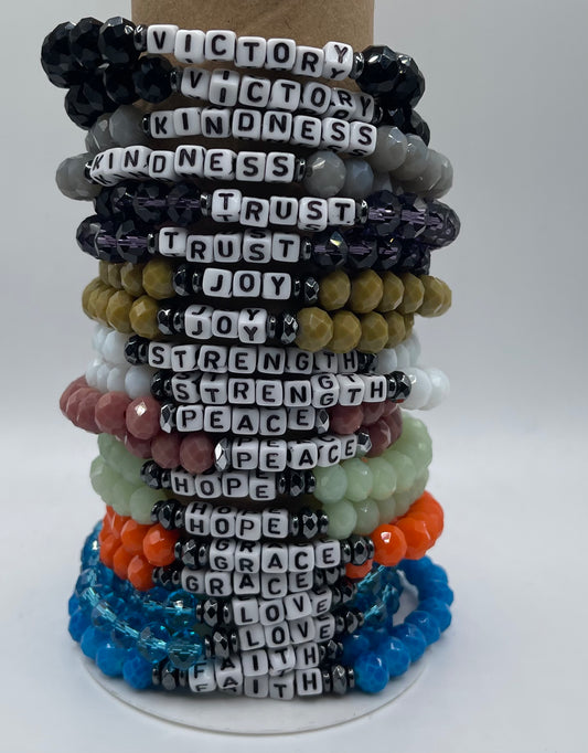 Word Affirmation Braclets