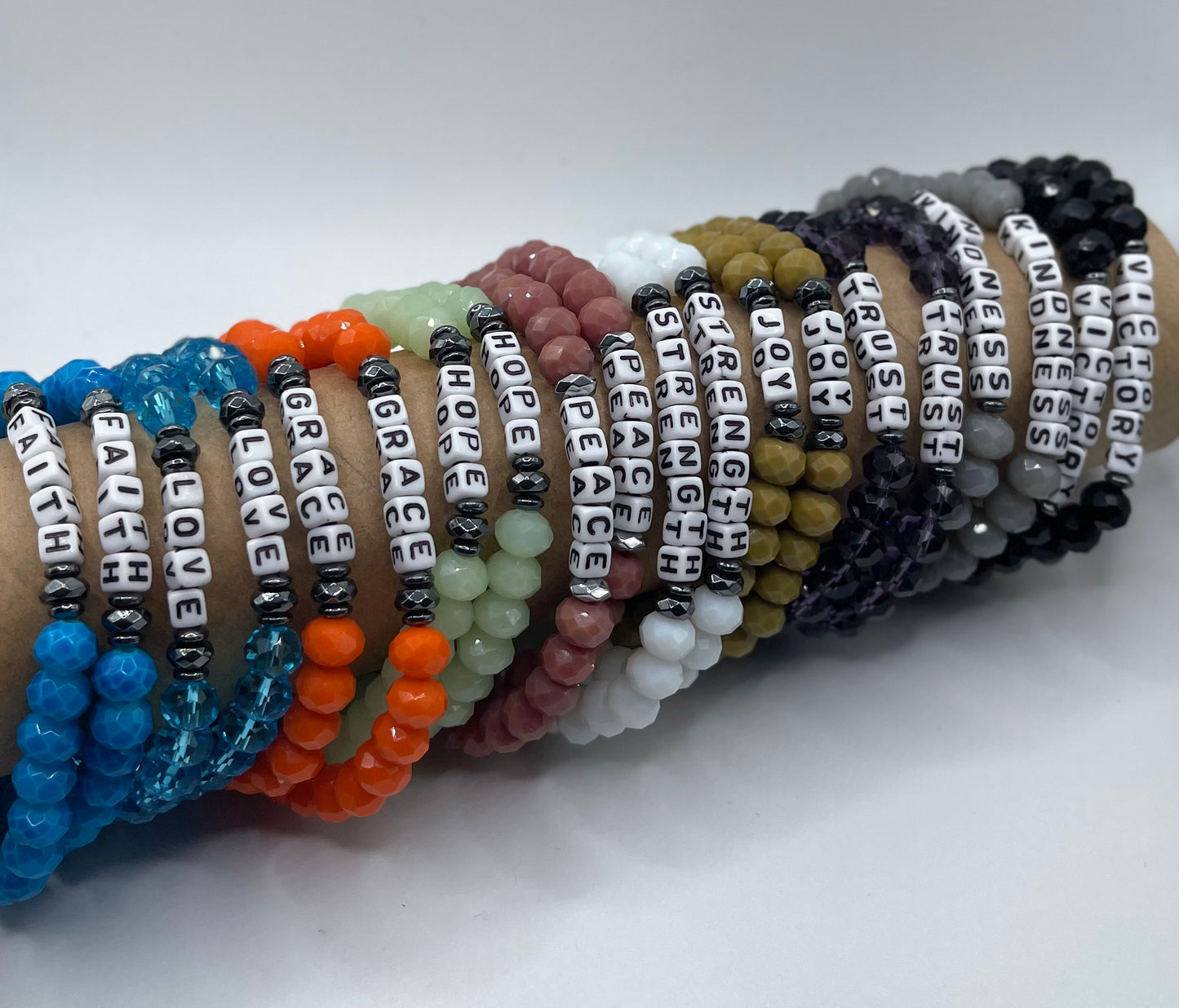 Word Affirmation Braclets